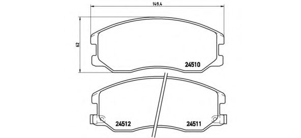 P10003 BREMBO Колодки тормозные GM CAPTIVA/ANTARA 06- перед. с датч.