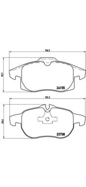P10011 BREMBO Колодки тормозные OPEL VECTRA C 02- 1.6-2.2/1.9 DIESEL перед.