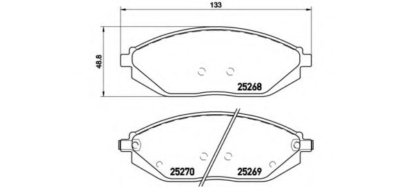 P10054 BREMBO  chevrolet spark 1.1.2 1>