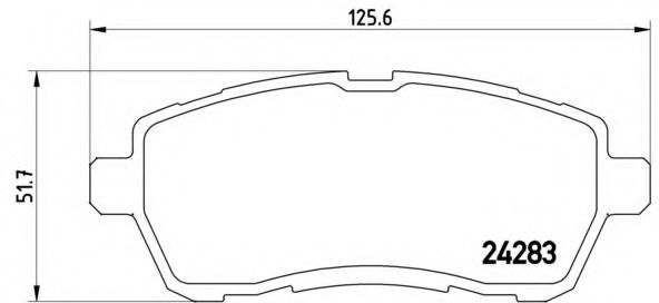 P24072 BREMBO Колодки тормозные передние