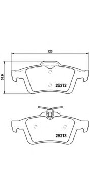 P24148 BREMBO Колодки тормозные задние P24148 Brembo
