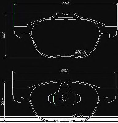 P24158 BREMBO колодки тормозные p24158