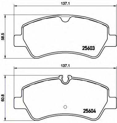 P24160 BREMBO колодки тормозные дисковые, комплект