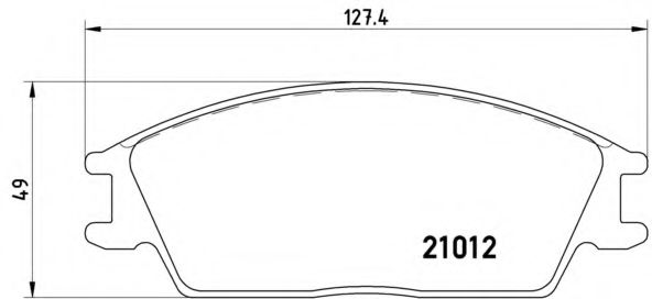 P30001 BREMBO Колодка тормозная P30001 (gdb284,gdb3 73,gdb764,gd b893,gdb3331 )