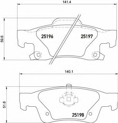 P37016 BREMBO Колодки дисковые задние jeep grand cherokee 3.65.76.43.0crd 10