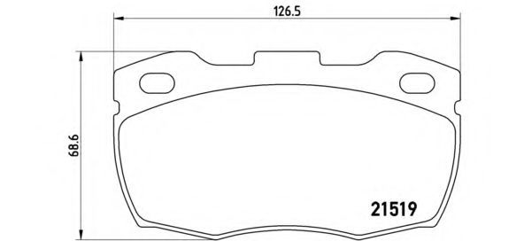 P44005 BREMBO LAND ROVER DEFENDER 11  LAND ROVER DE