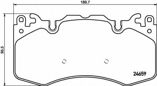 P44023 BREMBO Колодки передние