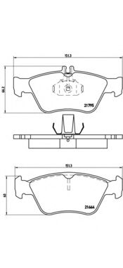 P50023 BREMBO Колодки тормозные MB W202/W210 -02 перед.