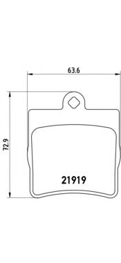 P50025 BREMBO P525 Тормозные колодки (GDB1545)