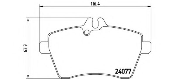 P50056 BREMBO Колодки тормозные дисковые передние, комплект