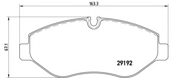 P50085 BREMBO Колодки тормозные MB/VW SPRINTER/VIANO/CRAFTER 06- перед.
