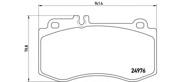 P50087 BREMBO Колодки тормозные mercedes w212218 09- передние