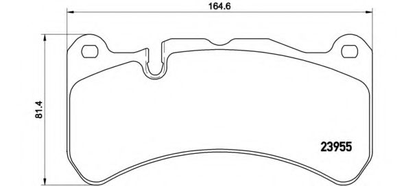 P50092 BREMBO  mercedes c29a29 5.5 m113.987 2>