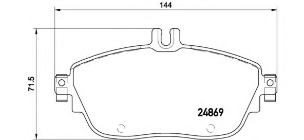 P50093 BREMBO Колодки тормозные передние
