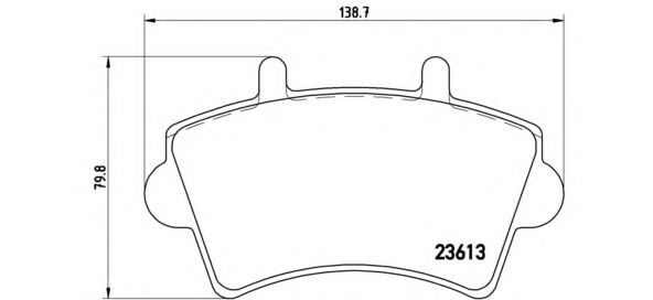 P59039 BREMBO Комплект тормозных колодок, дисковый тормоз
