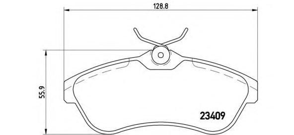 P61075 BREMBO P6175 Тормозные колодки (GDB1496)