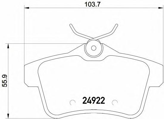 P61114 BREMBO Колодки тормозные p61114