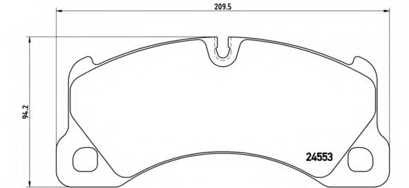 P65017 BREMBO P6517 Тормозные колодки