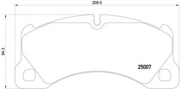 P65021 BREMBO Колодки дисковые передние