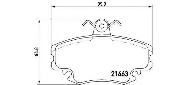 P68038 BREMBO Тормозные колодки (GDB4)