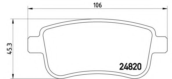 P68041 BREMBO - .  Re RE Megane III
