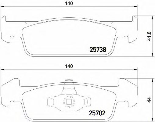 P68060 BREMBO Колодки тормозные p68060