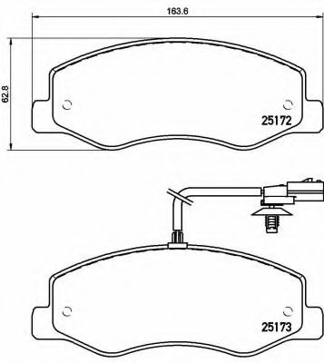 P68061 BREMBO Колодки дисковые задние opel movano, renault master 2.3cdti 10