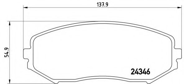 P79018 BREMBO Тормозные колодки диск пер. GRAND VITARA