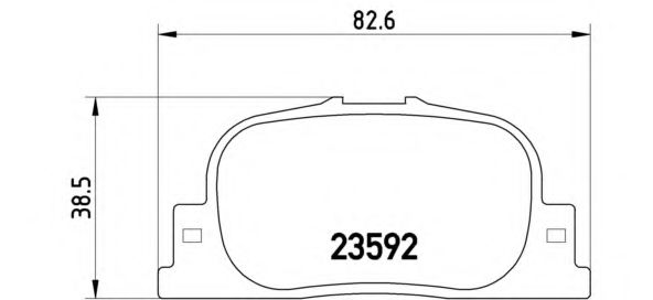 P83063 BREMBO колодки тормозные задние