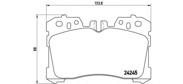 P83075 BREMBO Колодки тормозные передние комплект