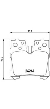 P83076 BREMBO Тормозные колодки