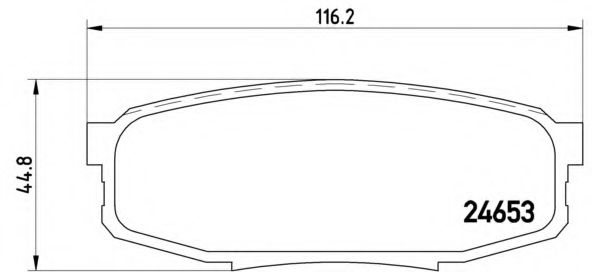 P83098 BREMBO Колодки тормозные TOYOTA LAND CRUISER 200 07- 4.0-5.7/4.5 DIESEL задн.
