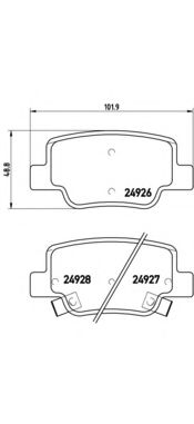 P83114 BREMBO P83114 Тормозные колодки