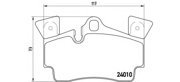 P85088 BREMBO P8588 Тормозные колодки (GDB1652)
