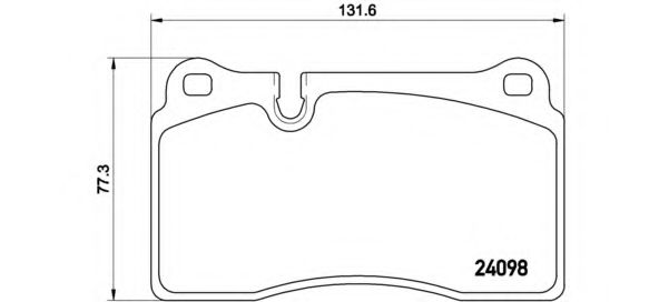 P85110 BREMBO Колодки тормозные VAG A3/TOUAREG 03- перед.