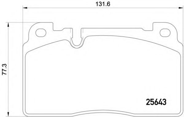 P85122 BREMBO Колодки тормозные дисковые audi q5 2.tfsi3.tfsi2.tdi3.tdi 8