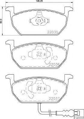P85137 BREMBO Колодки тормозные p85137