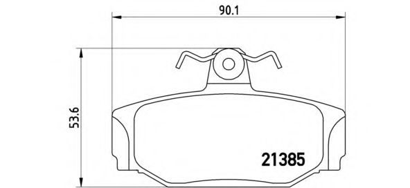 P86009 BREMBO Комплект тормозных колодок, дисковый тормоз
