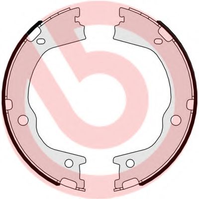 S30526 BREMBO Колодки ручника Внимание проверить креп.santa fe 