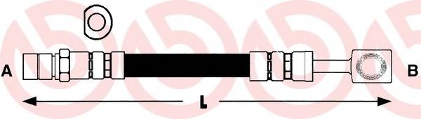 T59009 BREMBO Шланг тормозной