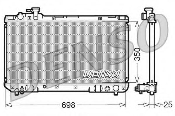 DRM50020 DENSO Радиатор охлаждения 6983525 Toyota Rav 4 2. 94-