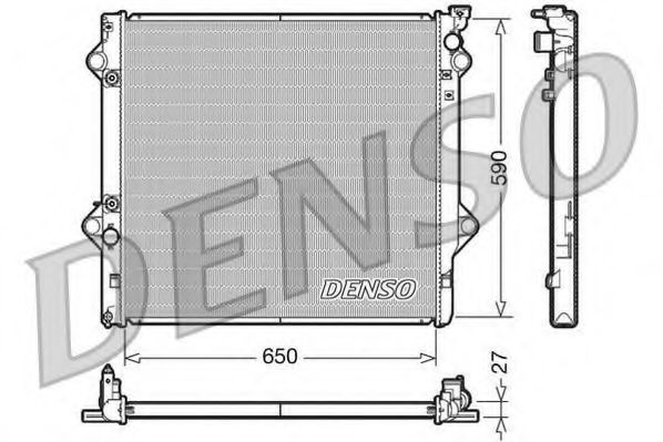 DRM50047 DENSO Радиатор охлаждения ДВС