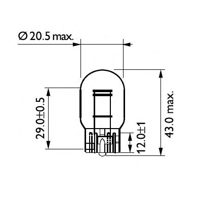 12066CP PHILIPS Лампа W21/5W 12V Philips