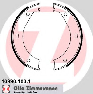 109901031 ZIMMERMANN тормозные колодки барабанные