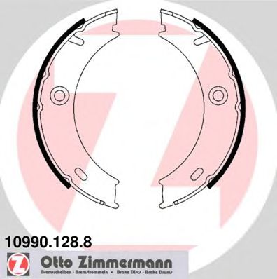 109901288 ZIMMERMANN томозные колодки, стояночная тормозная система
