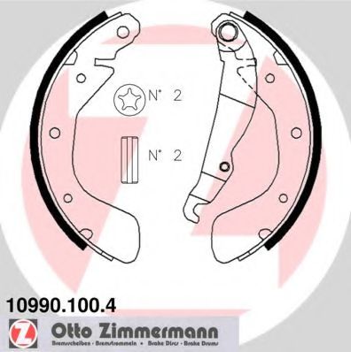 109901004 ZIMMERMANN Комплект тормозных колодок