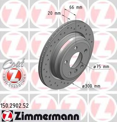 150290252 ZIMMERMANN Диски тормозные 3 (F30) 328 i 10.2011-3 (F30) 328 i xDrive 10.2011-3 GRAN TURISMO (F34) 318