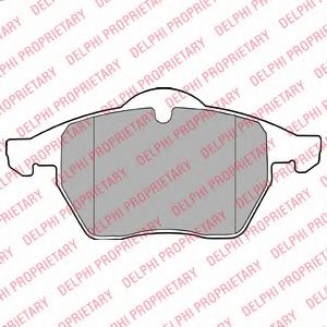 LP1407 DELPHI Тормозные колодки LP147