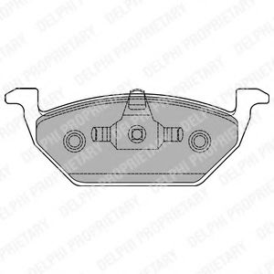 LP1436 DELPHI Тормозные колодки LP1436