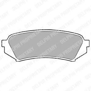 LP1438 DELPHI Колодки тормозные TOYOTA LAND CRUISER 100/90 98- задн.